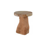 Tabouret enfant en bois massif teck champignon