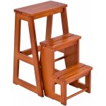 Costway - tabouret escalier en bois tabouret de chaise pliante Échelle de 3 niveaux multifonctionnel Costway - tabouret escalier en bois tabouret de chaise pliante Échelle de 3 niveaux multifonctionnel