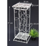 Dandibo - tabouret à fleurs métal blanc angulaire 77 cm support à fleurs 20304 colonne à fleurs table ... Dandibo - tabouret à fleurs métal blanc angulaire 77 cm support à fleurs 20304 colonne à fleurs table ...