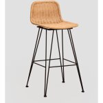 Tabouret haut de jardin en osier sunset vali sklum ?75 cm