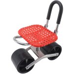 Tabouret de jardin � roulettes, si�ge roulant pour jardinage, hauteur r�glable 22 - 35 cm, rouge, style ...