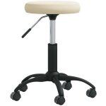 Tabouret de massage velours crème Tabouret de massage velours crème