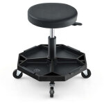 Tabouret de mecanicien reglable avec plateau a outils capacite de charge de 150 kg