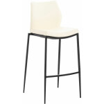 Tabouret moderne avec des jambes en noir robuste et siège de différentes couleurs comme colore : crème ... Tabouret moderne avec des jambes en noir robuste et siège de différentes couleurs comme colore : crème ...