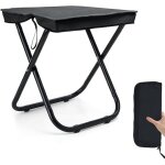 Tabouret pliant d'ext�rieur, mini tabouret pliant portable, si�ge de camping portable, avec sac de rangement, ...