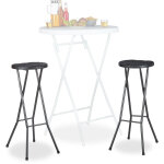 Tabouret pliant de jardin bastian lot de 2 sans dossier résistant hauteur 80 cm chaise de bar plastique ... Tabouret pliant de jardin bastian lot de 2 sans dossier résistant hauteur 80 cm chaise de bar plastique ...
