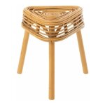 Paris prix - tabouret en rotin 'triangulaire' 42cm naturel