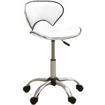 Vidaxl - tabouret de salon et spa tabouret de bar - chaise fauteuil de bar blanc similicuir