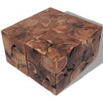 Tabourets / table basse teck massif vidaxl