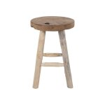 M&s - tabouret en teck h45cm - naturel - badia