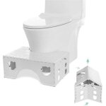 Tabouret de toilette pliable - tabouret physiologique de salle de bain pour adultes et enfants - marche ...