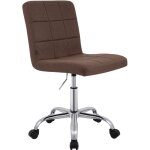 Tabouret de travail darfield marron tissu