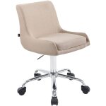 Tabouret de travail club tissu cr�me