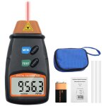 Tachymètre numérique, tachymètre laser sans contact, mesure 2, 5 à 99 999 tr / min, avec trois bandes ... Tachymètre numérique, tachymètre laser sans contact, mesure 2, 5 à 99 999 tr / min, avec trois bandes ...