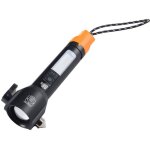 Tactical flashlight rechargeable, zoomable led flashlight with cob side light, red / blue strobe, type ...