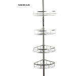 Tagre d'angle de douche tlescopique panier serviteur de douche sans perage en acier inoxydable hauteur ...