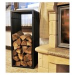 Tag�re � bois de chemin�e style d support de bois de chemin�e 100 cm panier � bois support de bois de ...