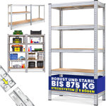 Tag�re charge lourde 4 / 5 niveaux �tag�re m�tallique modulable meuble de rangement garage atelier cave ...