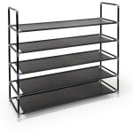 Relaxdays - tag�re � chaussures, 5 niveaux, 20 paires, de chaussures, h x l x p : 90, 5 x 87 x 29, 5 ...