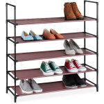 Relaxdays - tagère à chaussures xl, système d'emboîtement, 5 étages, 20 paires, rangement, hlp 90, 5x87, ... Relaxdays - tagère à chaussures xl, système d'emboîtement, 5 étages, 20 paires, rangement, hlp 90, 5x87, ...