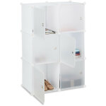 Tagère cubes penderie armoire rangement 6 casiers plastique modulable diy hxlxp: 105x70x35 cm, blanc ... Tagère cubes penderie armoire rangement 6 casiers plastique modulable diy hxlxp: 105x70x35 cm, blanc ...