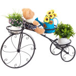 Unho - tagère à fleurs fer forgé - porte plantes 79. 5 x 52 x 23. 5cm escalier fleurs en forme de vélo ... Unho - tagère à fleurs fer forgé - porte plantes 79. 5 x 52 x 23. 5cm escalier fleurs en forme de vélo ...