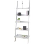 Casaria - tagre murale 180 cm tagre chelle 5 tablettes meuble de rangement style chelle dcoration ...