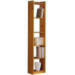 �tag�re de rangement / biblioth�que en bois de pin massif coloris miel - longueur 40 x profondeur 28 ...