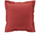 Taie d'oreiller carr�e 63x63 cm - percale 100% coton - terracotta