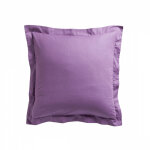Taie d'oreiller en percale de coton - 75 x 75 cm - violet - livraison gratuite