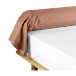 Taie de traversin 85x185 cm - 100% coton - rose p�le
