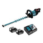 Taille - haie 60 cm 18v lxt makita avec 2 batteries 18v 5. 0ah - chargeur - duh602rt2