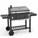 Taino hero xxl fumoir bbq chariot de barbecue barbecue au charbon de bois fumoir noir Taino hero xxl fumoir bbq chariot de barbecue barbecue au charbon de bois fumoir noir