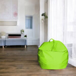 Talamo italia - dmora pouf �l�gant, couleur verte, mesure 65 x 50 x 65 cm, avec emballage renforc�
