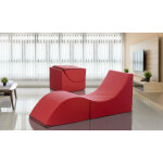 Talamo italia - lit pliant andreina, pouf convertible en lit simple, 100% made in italy, pouf convertible ...