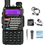 Talkie - walkie baofeng uv - 5r plus - radio vhf / uhf 2 m / 70 cm - noir