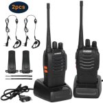 Talkies - walkies bf - 888s 16 canaux rechargeable 1500mah, radios pmr professionnelle port�e 3 - 5 km, ...