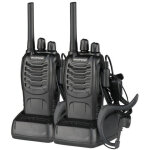 Talkie - walkie bf - 88e 1500mah ultra - long autonomie standard ue, noir