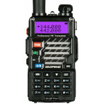 Talkie - walkie professionnel uv - 5r plus bi - bande vhf / uhf, 128 canaux affichage led radio fm alimentatio ...