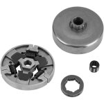 Tambour d'embrayage couronne dent�e 3 / 8 - 7 + roulement pour tron�onneuse stihl 066 ms660 064
