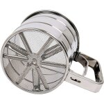 Tamis � farine inox, tamis de farine - sucre en poudre cacao tamis, tamis � farine d'une seule main, ...