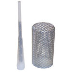 Tamis de scellement en inox diam�tre 65 mm + buse pour gond motoris�