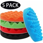 Tampons de polissage de 5 pouces pour perceuse, tampons d'�ponge de polissage de 125 mm pour polisseuses ...