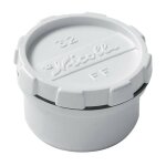 Nicoll ? bouchon de visite pvc blanc 40 mm ? raccord femelle rond ? �vacuation �tanche pour interventions ...