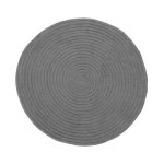 Tamtam - tapis salon en coton effet cordage gris diam. 70