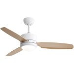 Tanant - ventilateur de plafond de 116cm avec lumières, 3 pales en abs, moteur cc à 6 vitesses, télécommande ... Tanant - ventilateur de plafond de 116cm avec lumières, 3 pales en abs, moteur cc à 6 vitesses, télécommande ...