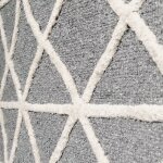 Tapis 160 x 230 cm gris et blanc avec motifs losanges - titanic 4498