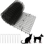 Tapis anti chat 400 x 30 cm tapis anti chat avec 8 pointes tapis anti chien noir tapis r�pulsif chat ...