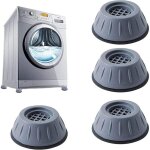 Tapis anti - vibrations, lot de 4 tapis antid�rapants en caoutchouc pour pieds de machine � laver, tapis ...