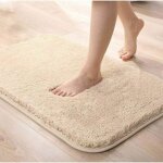 Tapis de bain absorbant antid�rapant extra epais de douche pour salle de bain tapis de sol chenille lavable ...